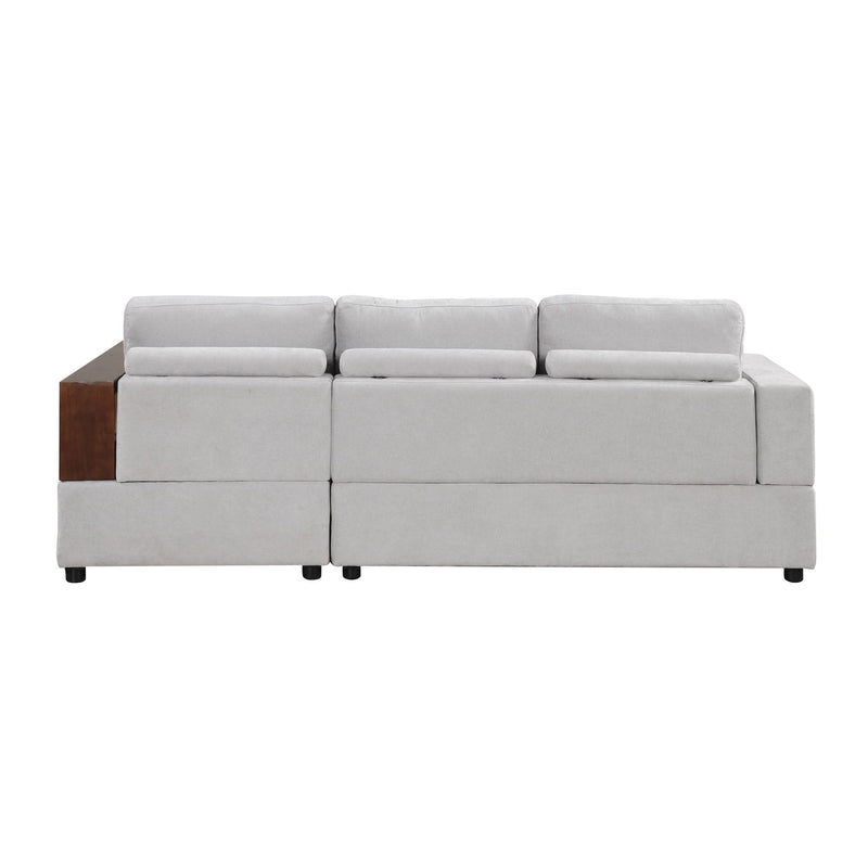 Sectional Sofa Upholstered Sofa Couch With Reversible Armrests For Living Room by HouseOfZazla
