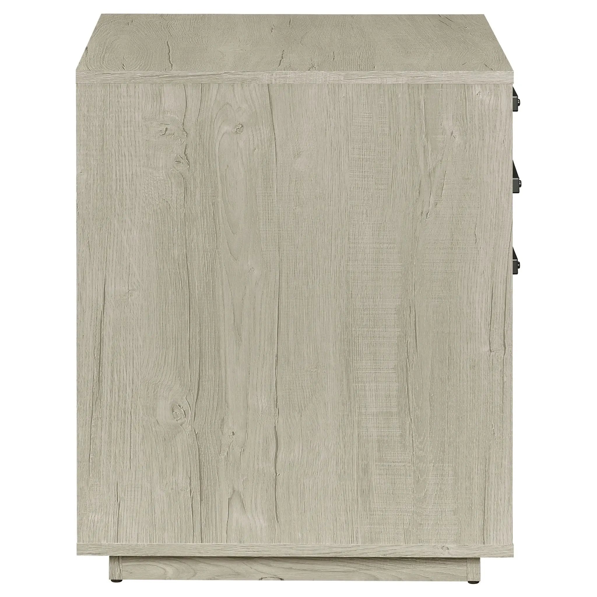 Loomis - 3 Drawer Home Office File Cabinet - White / Gray