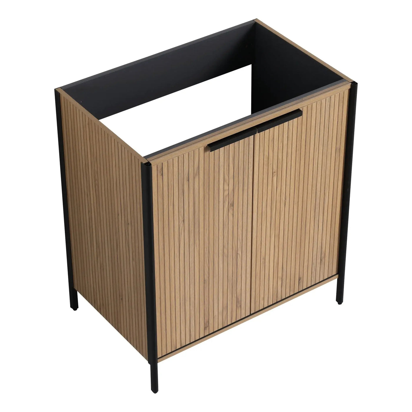 Contemporary Freestanding Bathroom Vanity With Adjustable Shelves by HouseOfZazla