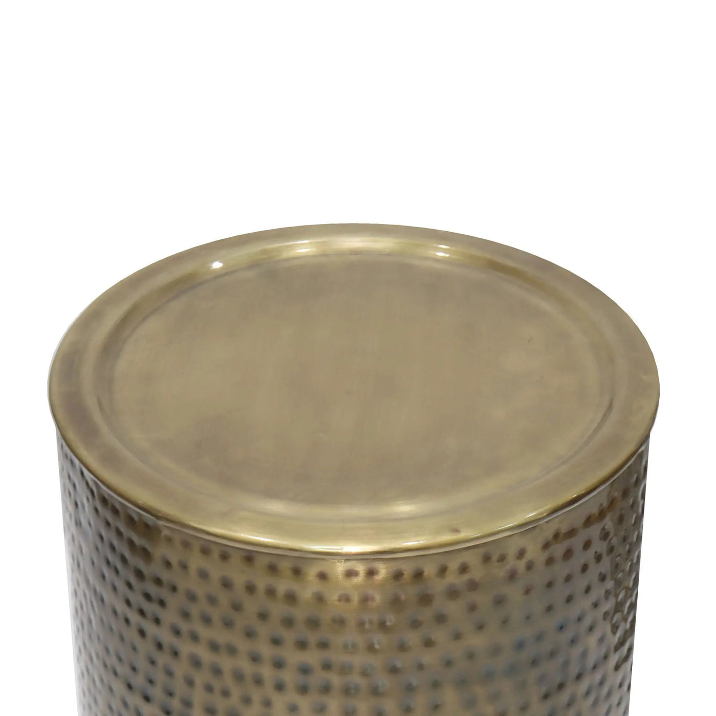 Corbin - Hammered Metal Side Table by HouseOfZazla