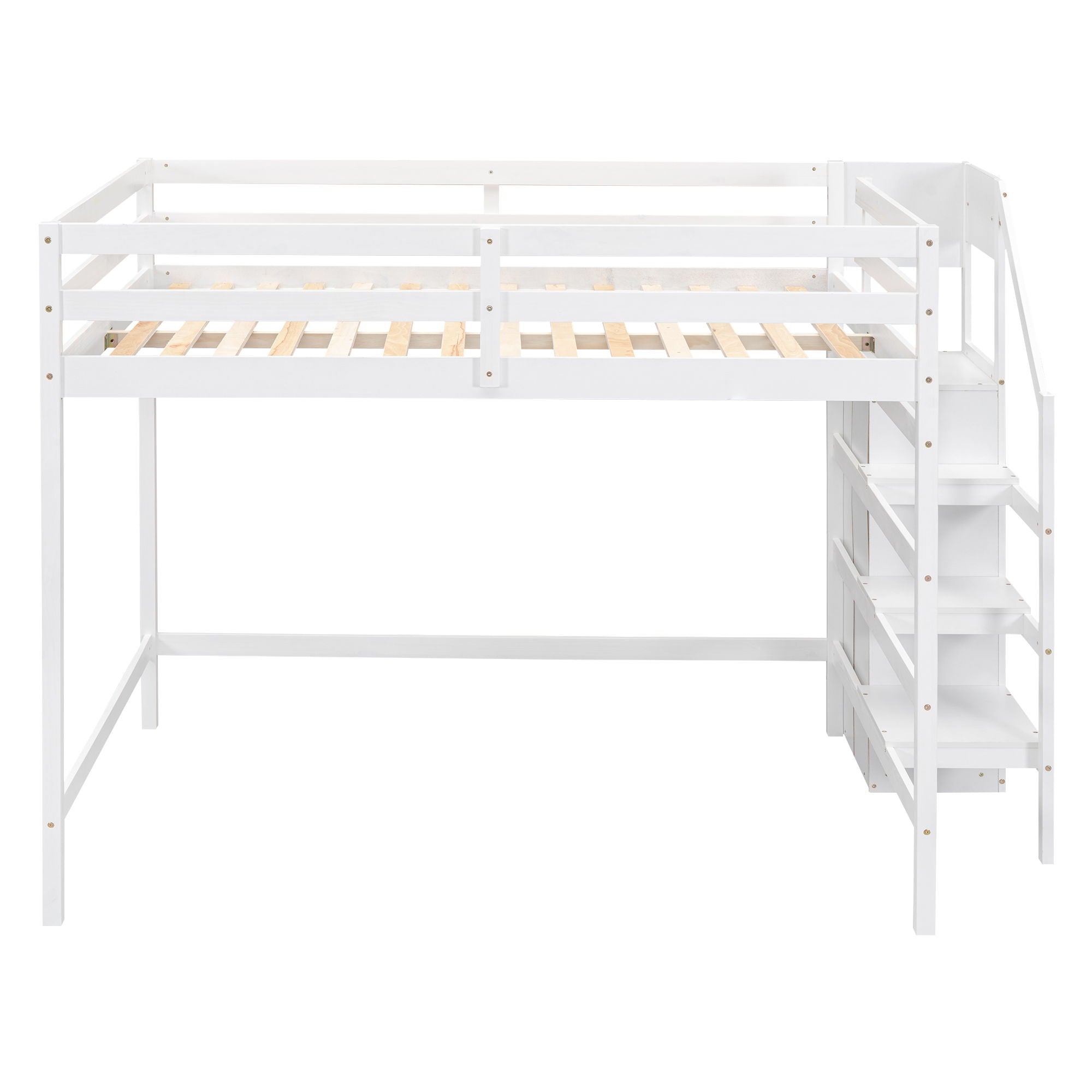 Loft Bed With Built In Storage Wardrobe And Staircase by Unique Piece Furniture