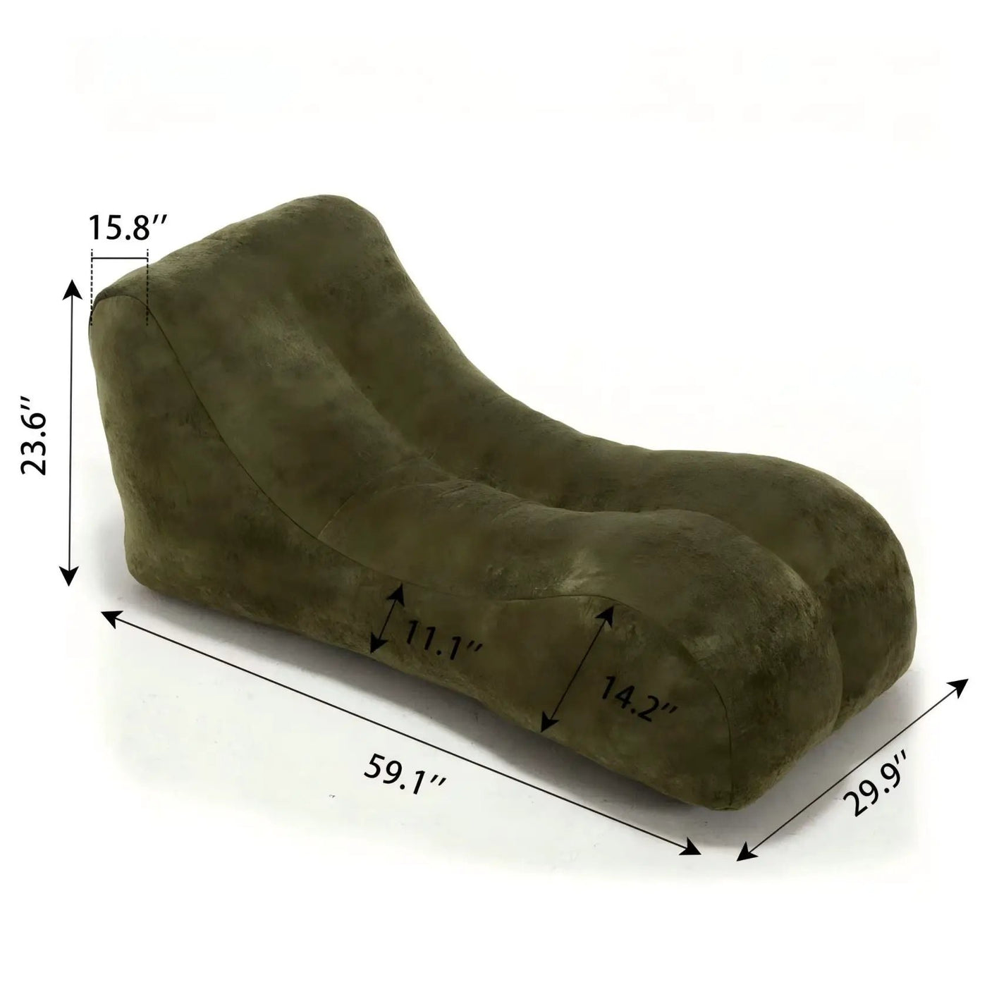 Creative Bean Bag Sofa Chair With High Quality Sponge Filling by HouseOfZazla