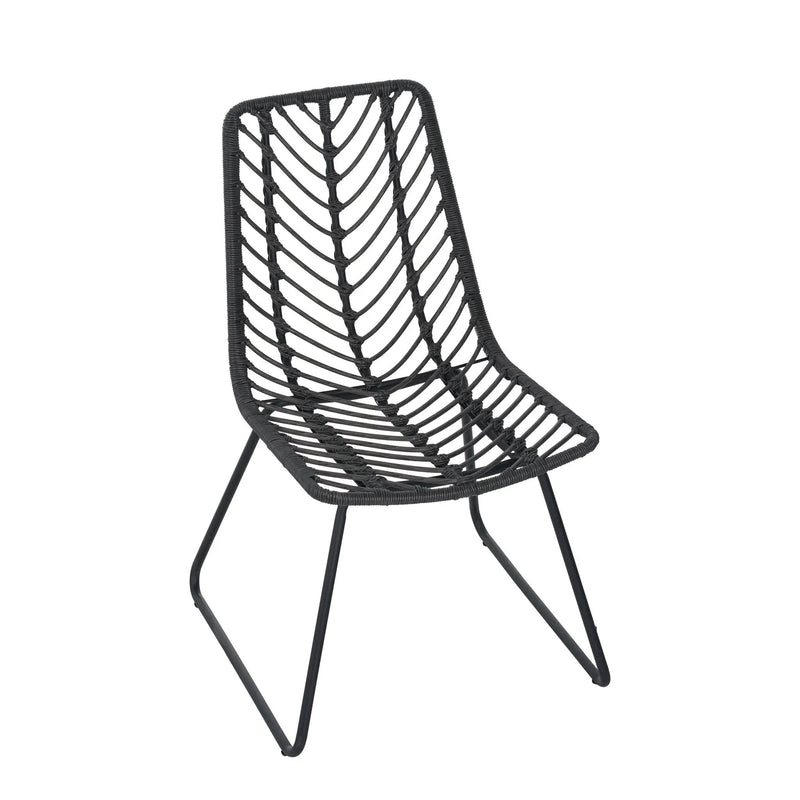 DEJA Chair 2PCS with 2 Cushions, Gray by HouseOfZazla