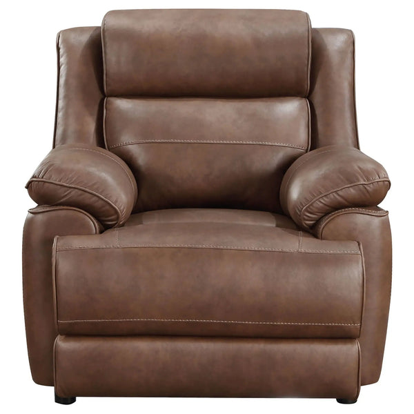 Ellington Upholstered Padded Arm Accent Chair Dark Brown, photo 2 of 7