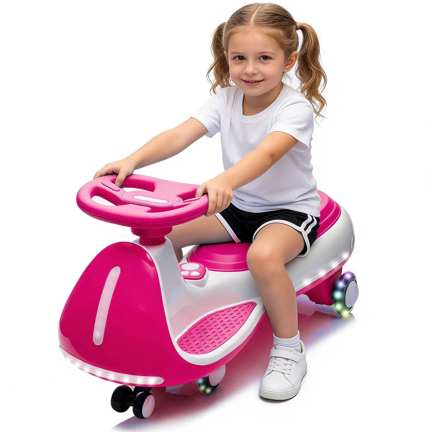 12V Kids Ride-On Electric Wiggle Car with 2-in-1 Smart Design by HouseOfZazla