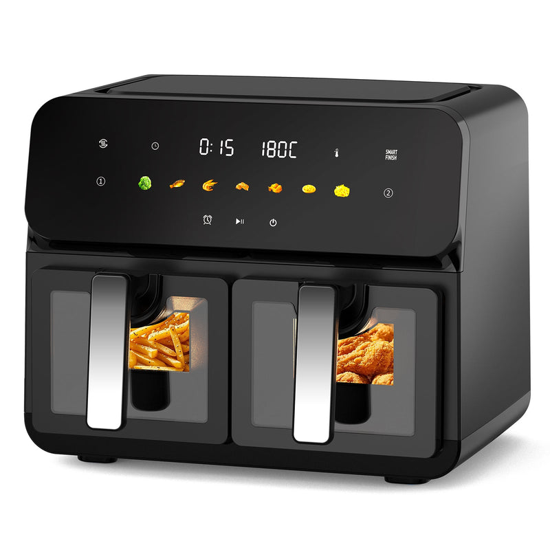 10QT Dual Air Fryer with Double Basket and Digital Touchscreen Control by HouseOfZazla