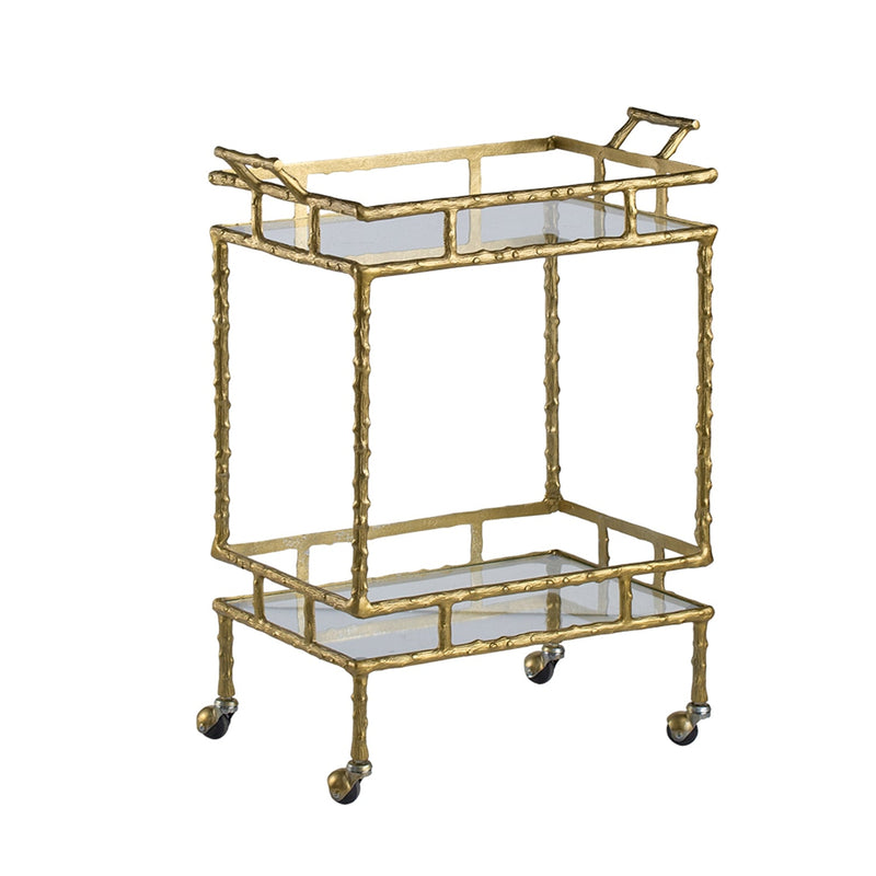Antique Twig Bar Cart with Two-Tiered Design, photo 2 of 10
