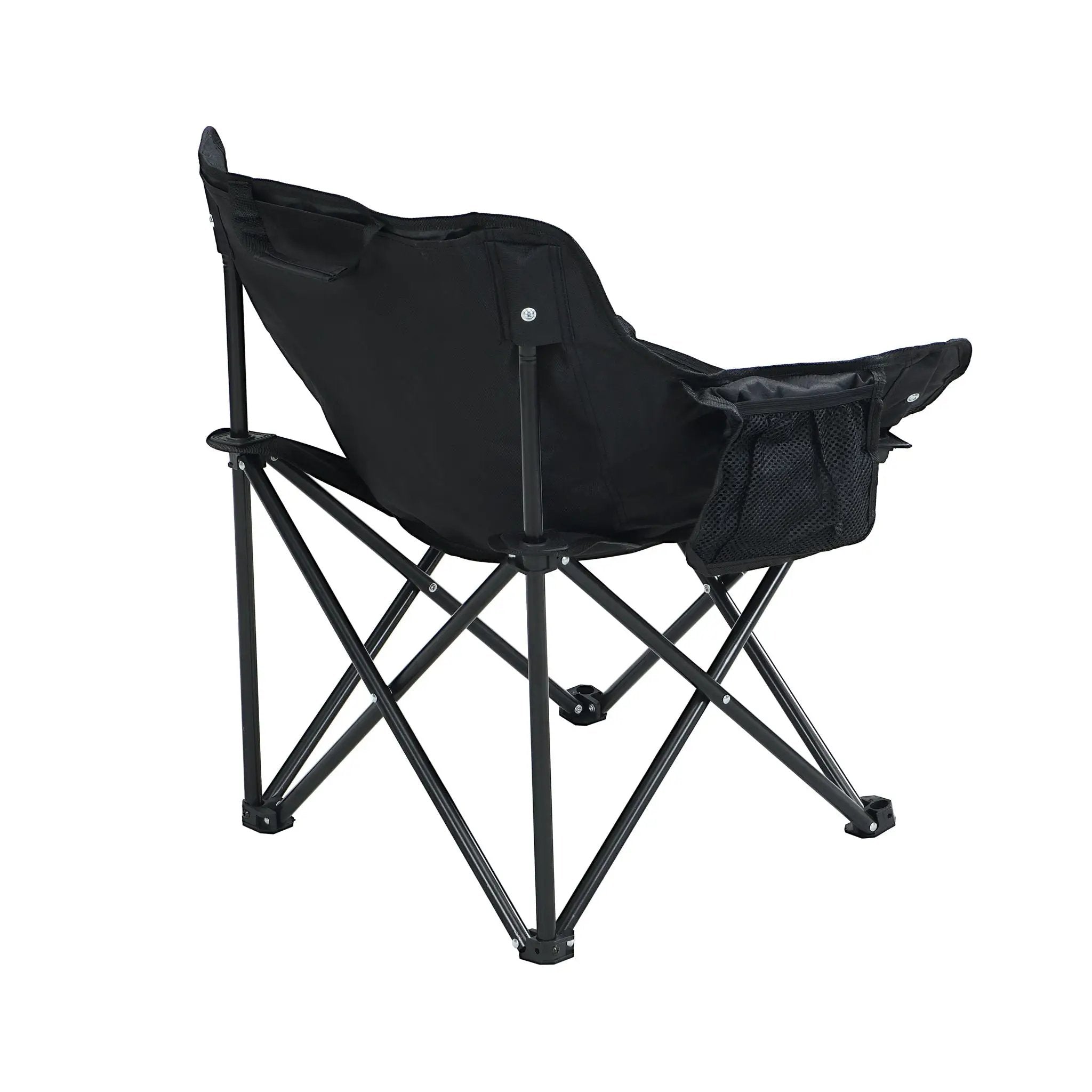 2 Pieces Outdoor Camping Chairs Folding / Portable, Comfortable Seating, Durable Steel Fram by HouseOfZazla