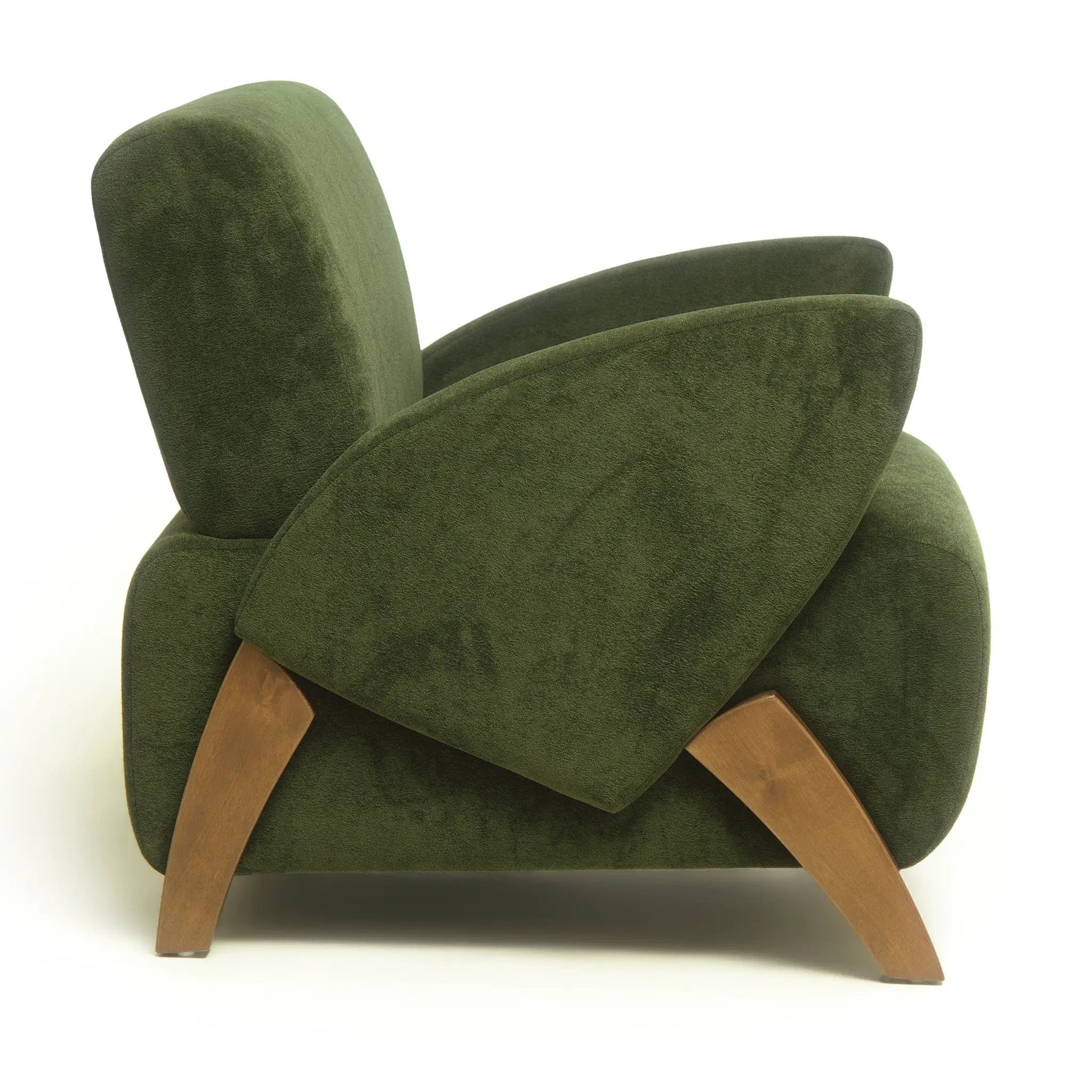 Velvet Fabric Decorative Lounge Chair by HouseOfZazla