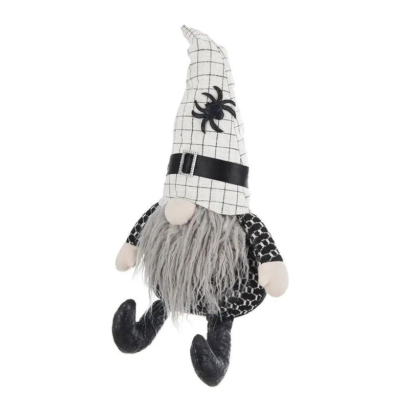 Sitting Gnome With Hat Spider, For Halloween Decor by HouseOfZazla