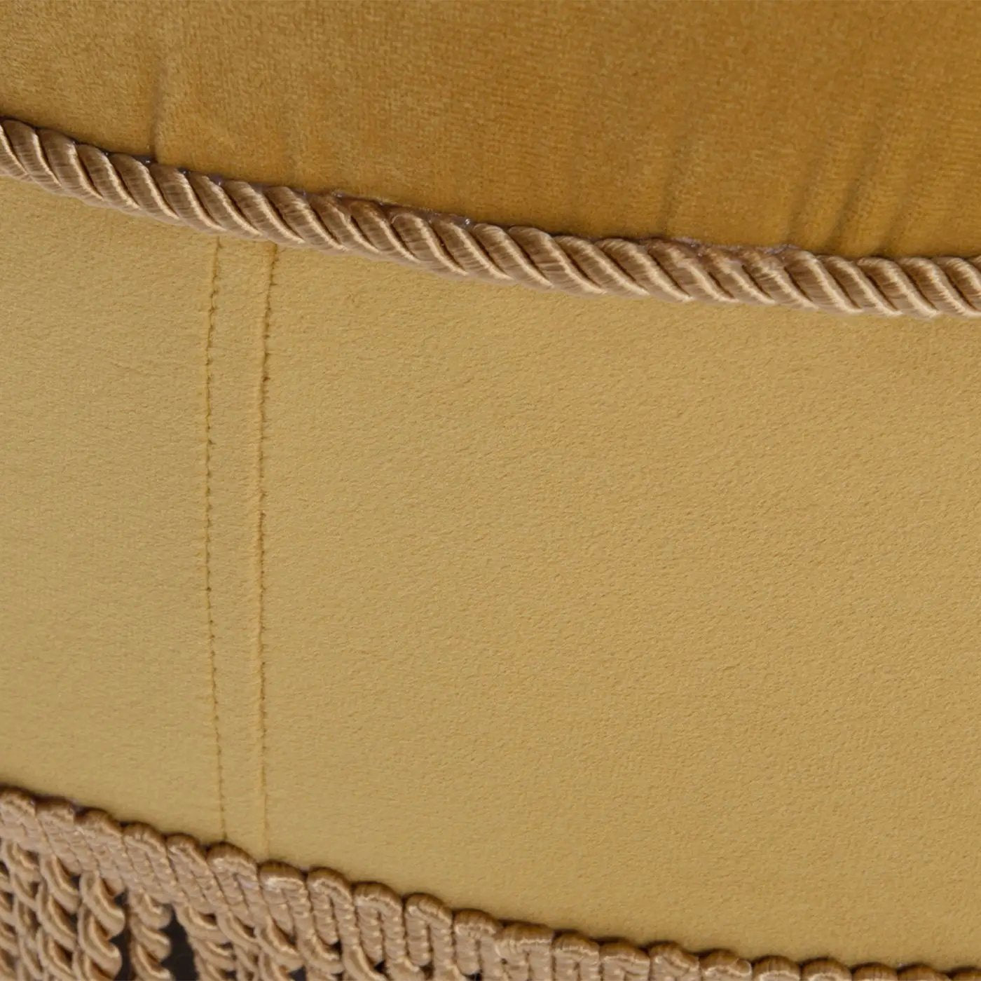Yolanda - Luxurious Upholstery Round Upholstered Accent Ottoman by HouseOfZazla