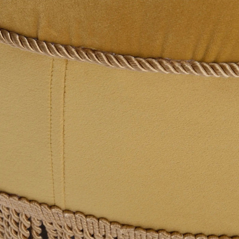Yolanda - Luxurious Upholstery Round Upholstered Accent Ottoman by Unique Piece Furniture