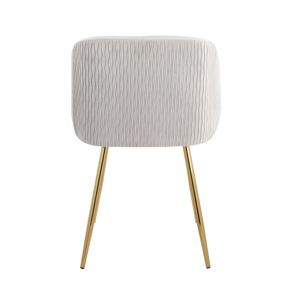 Fran - Pleated Waves Contemporary Chair (Set of 2) by HouseOfZazla