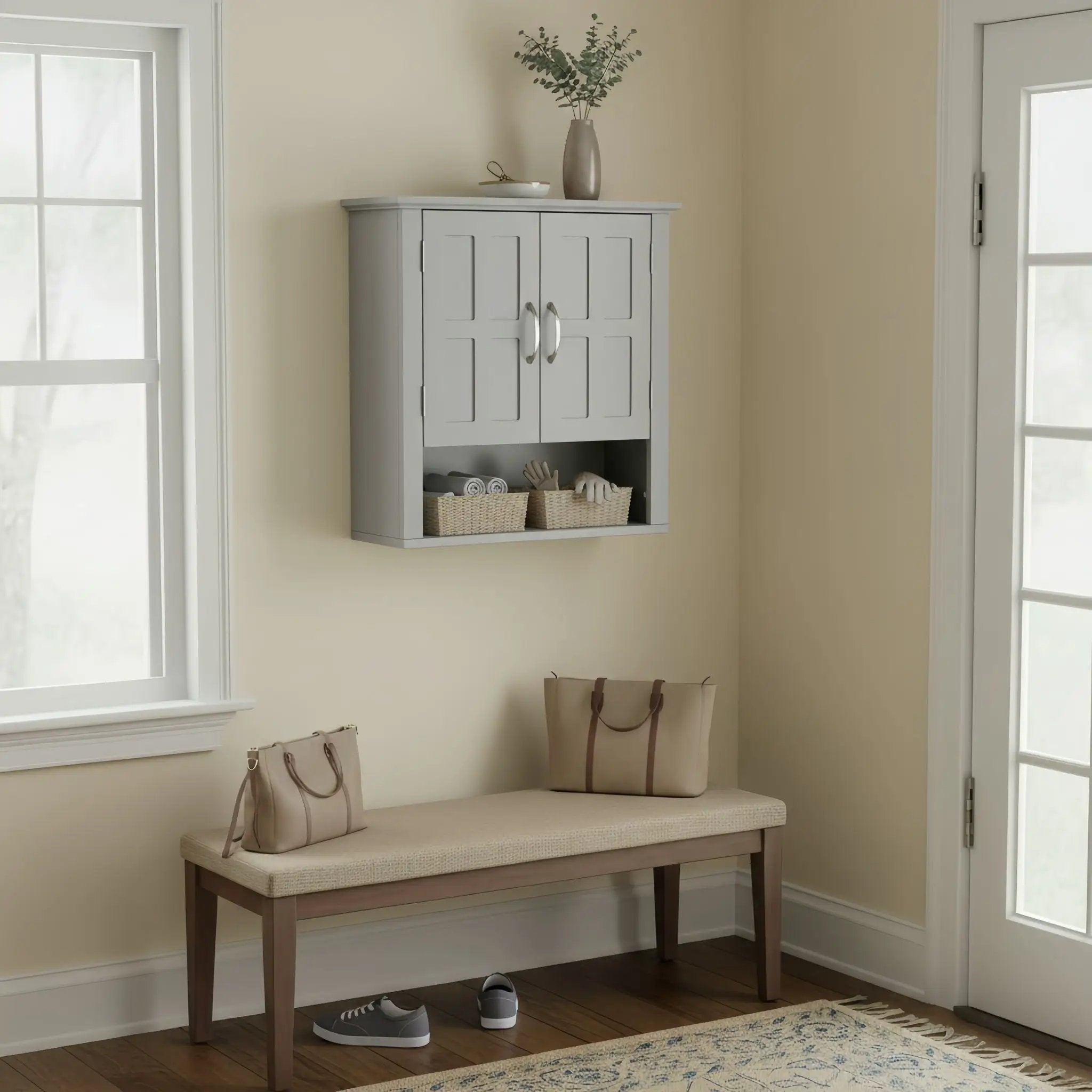 Multi Functional Wall Mounted Cabinet With Adjustable Shelves For Bathroom by HouseOfZazla