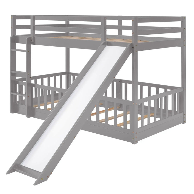 Functional Bunk Bed & Convertible Ladder And Slide by HouseOfZazla