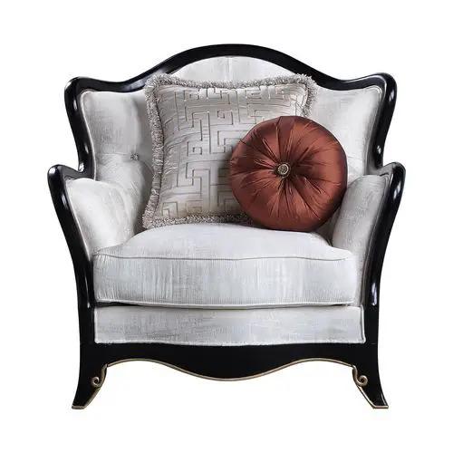 Nurmive - Chair With 2 Pillows - Beige Fabric by Unique Piece Furniture