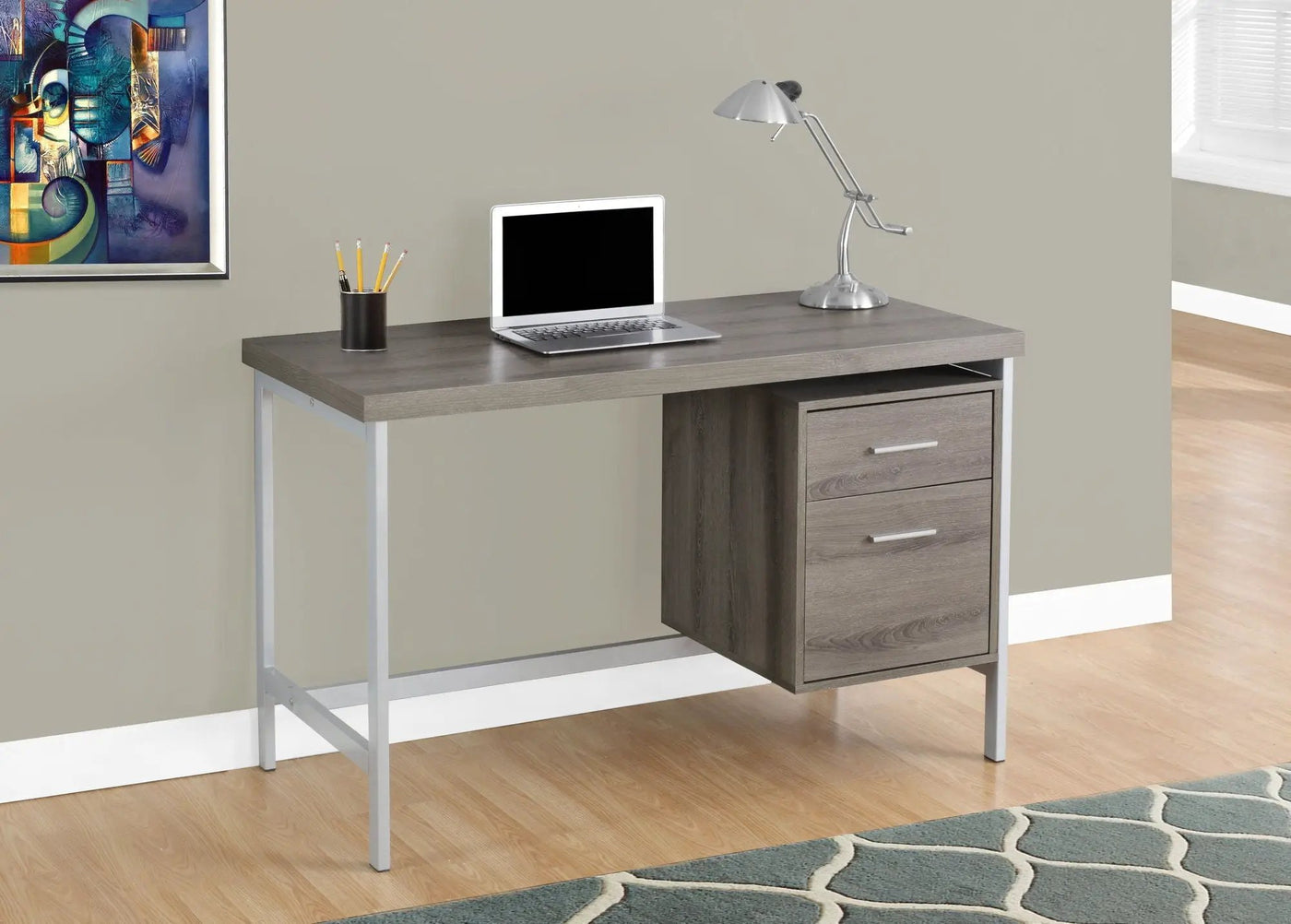 Computer Desk For Home Office, Left or Right Setup, With Storage Drawers by HouseOfZazla
