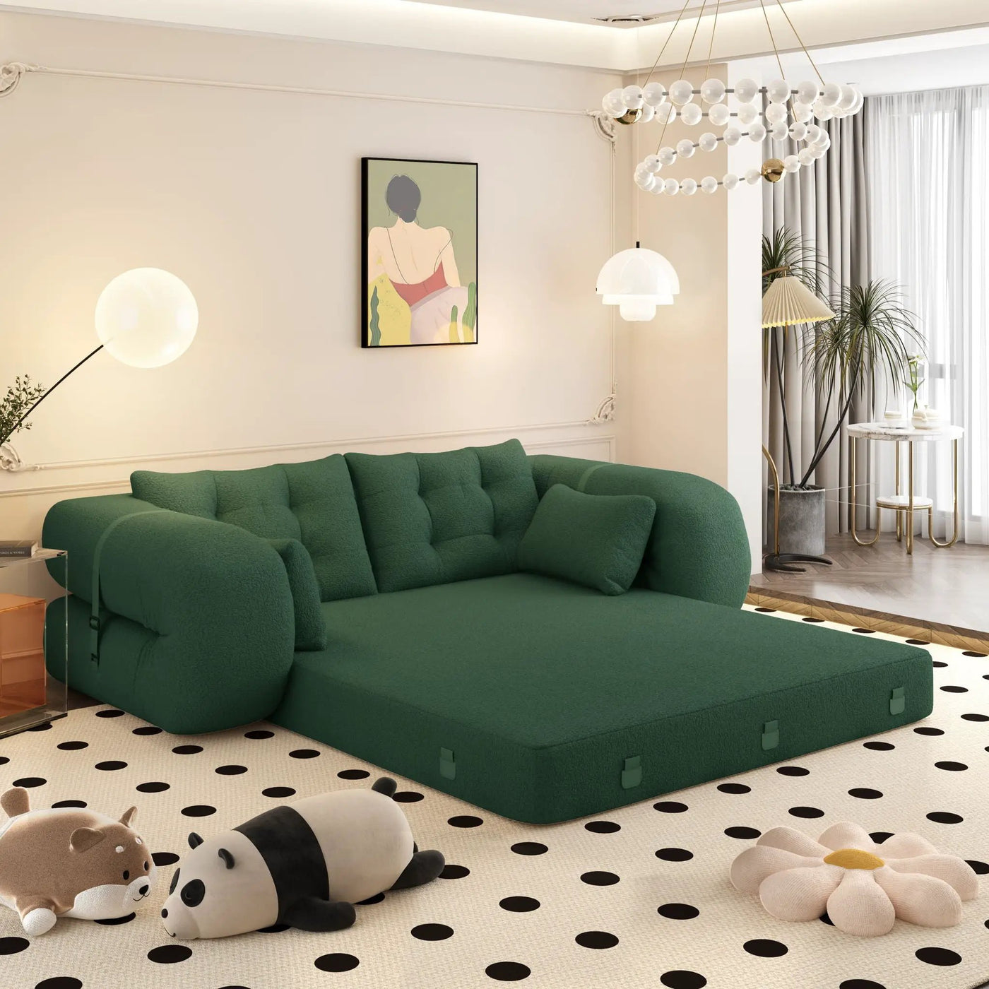 Human Dog Bed Multi Functional Foldable Sofa Bed 3 In 1 by HouseOfZazla