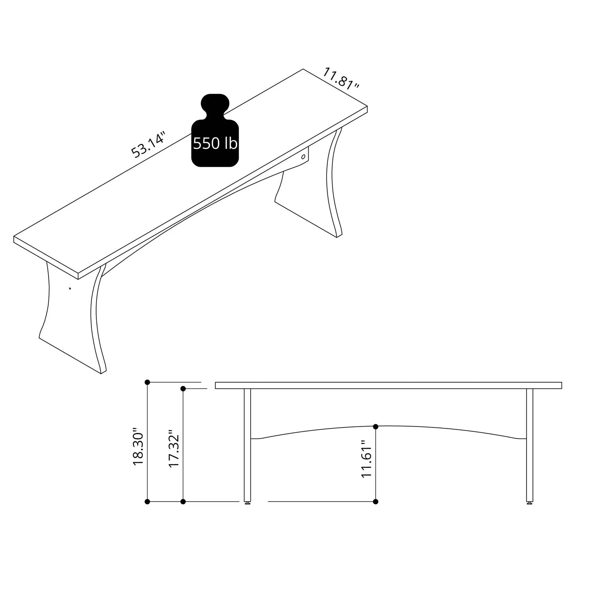 Coney - Dining Bench (Set of 2) by HouseOfZazla