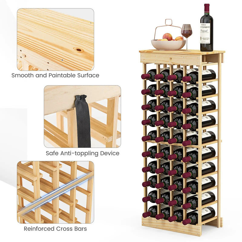 40 Bottles Modular Wine Rack by DirectDeals