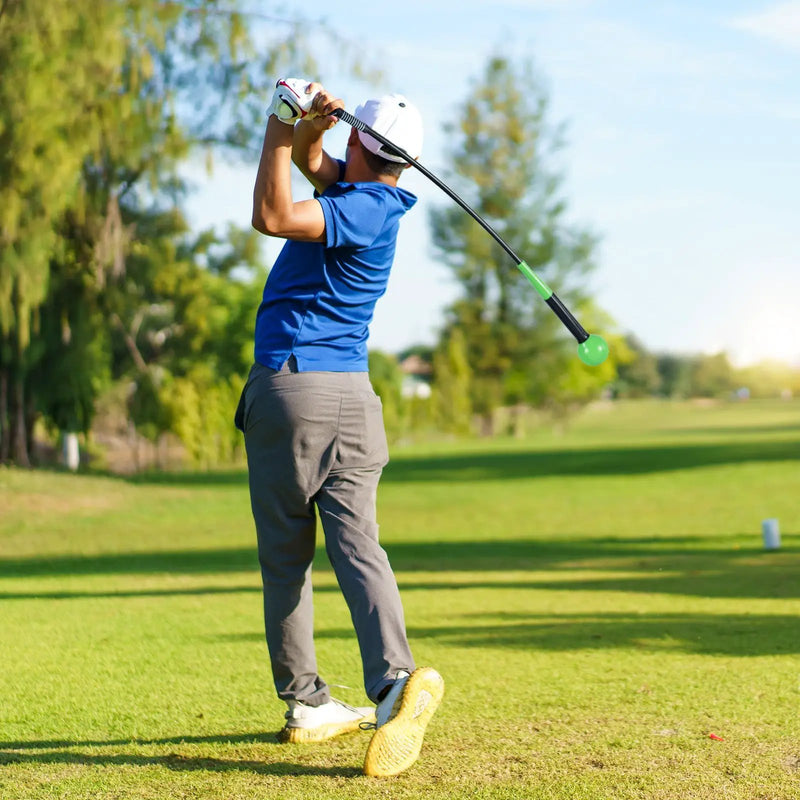 40 Inch Golf Swing Trainer Aid with Weighted Head for Grip Rhythm Balance by DirectDeals