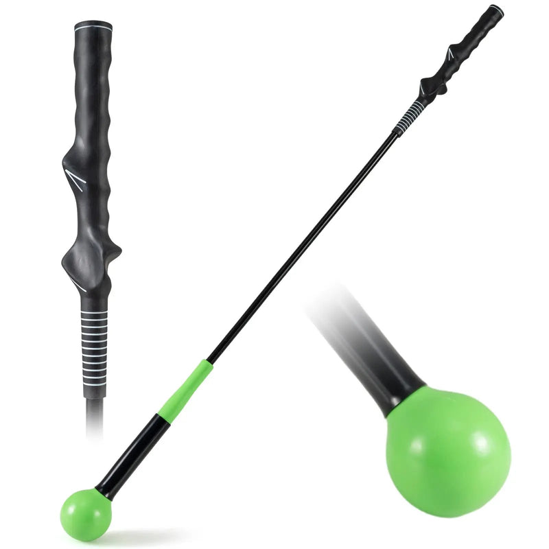 40 Inch Golf Swing Trainer Aid with Weighted Head for Grip Rhythm Balance by DirectDeals
