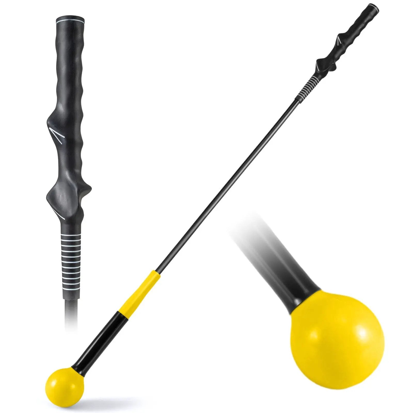 40 Inch Golf Swing Trainer Aid with Weighted Head for Grip Rhythm Balance by DirectDeals