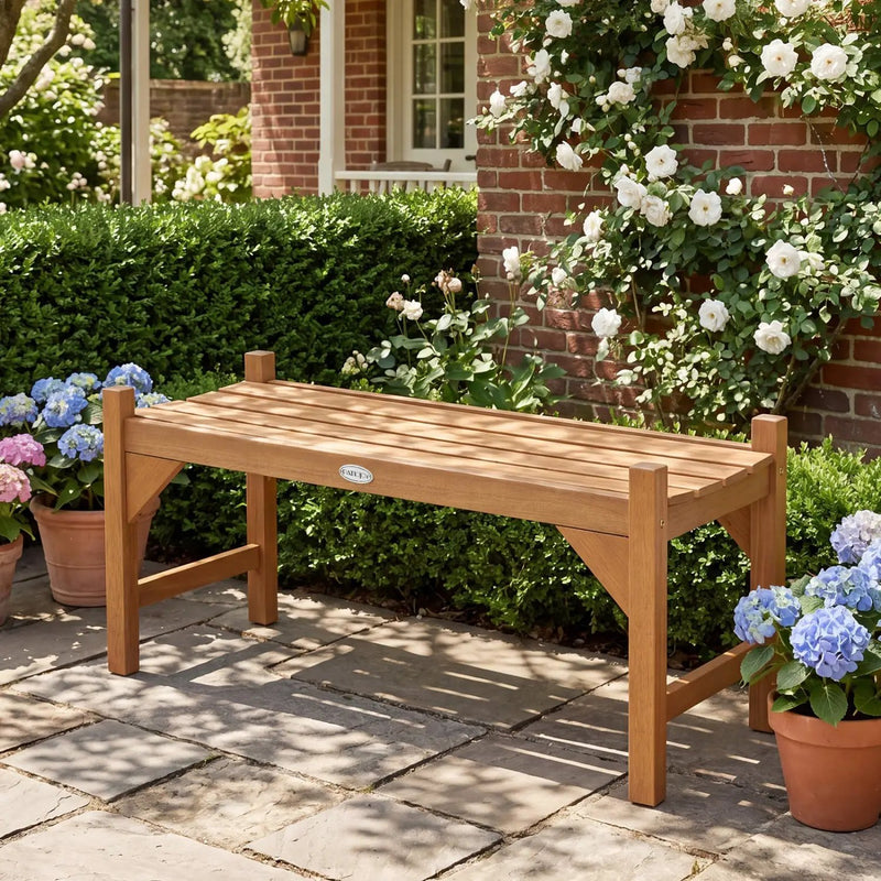 40-Inch Outdoor Bench with Contoured Seat - Set of 2 by DirectDeals