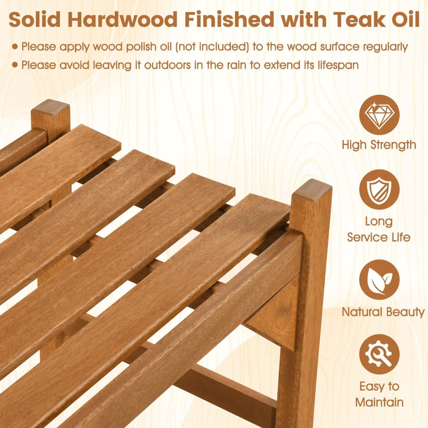 40-Inch Outdoor Bench with Contoured Seat - Set of 2 by DirectDeals