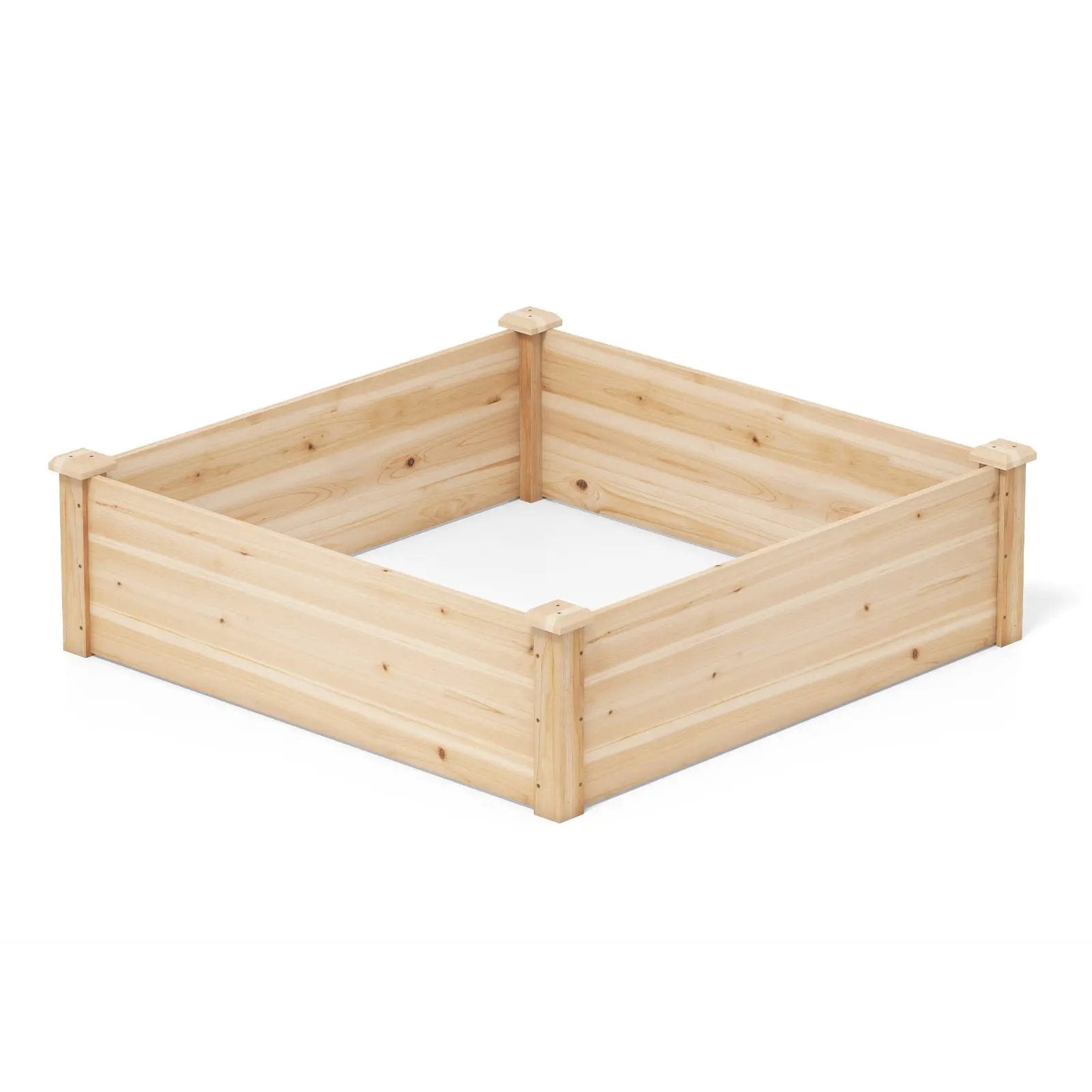 40" x 40" Outdoor Wood Raised Garden Bed-Natural by DirectDeals