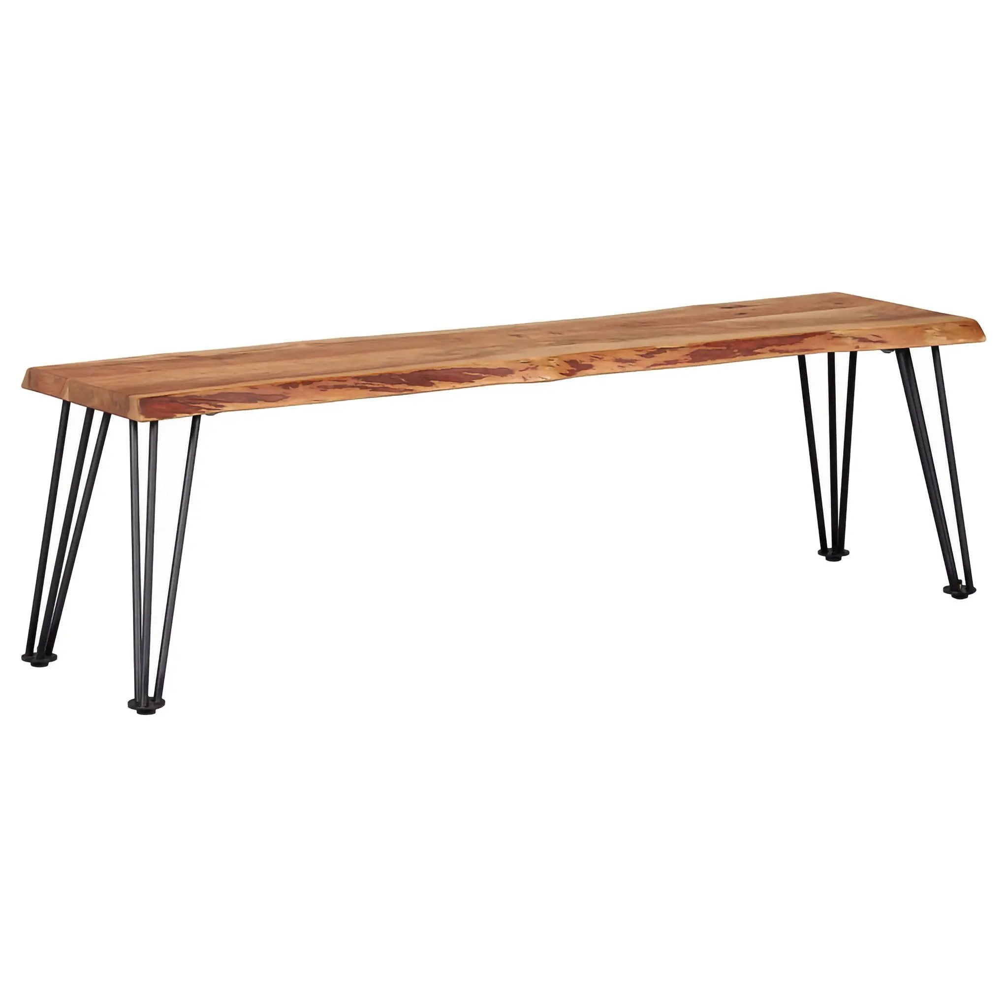 Sherman Wood Dining Bench Natural Acacia by Unique Piece Furniture