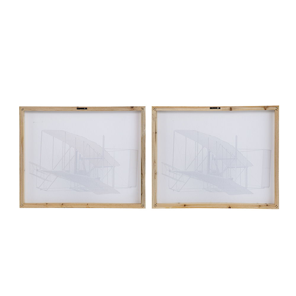 Large Rectangular Diptych Wall Art with Canvas & MDF - Multicolor, photo 3 of 11