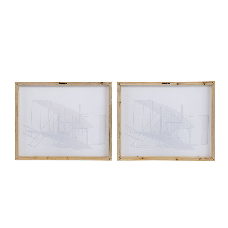 Large Rectangular Diptych Wall Art with Canvas & MDF - Multicolor, photo 3 of 11