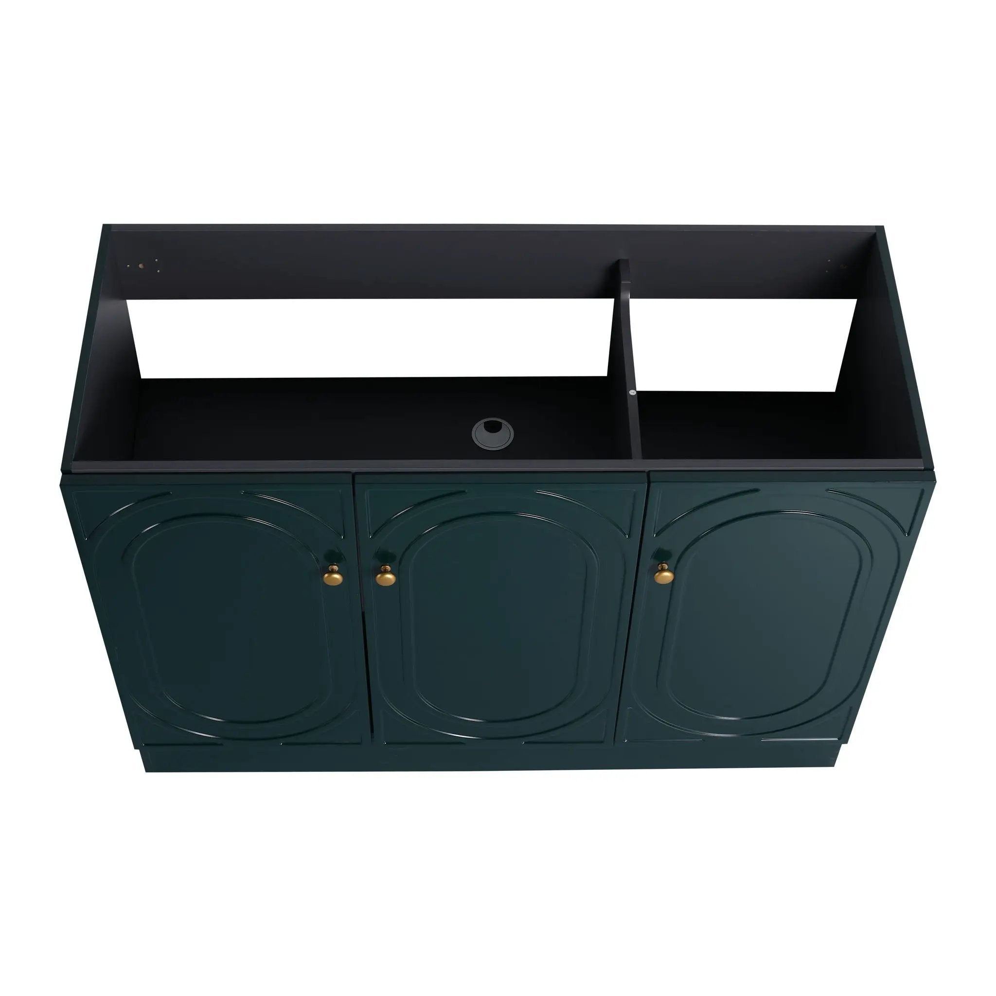Contemporary Freestanding Bathroom Vanity With Resin Sink & Soft-Close Cabinet Doors by HouseOfZazla