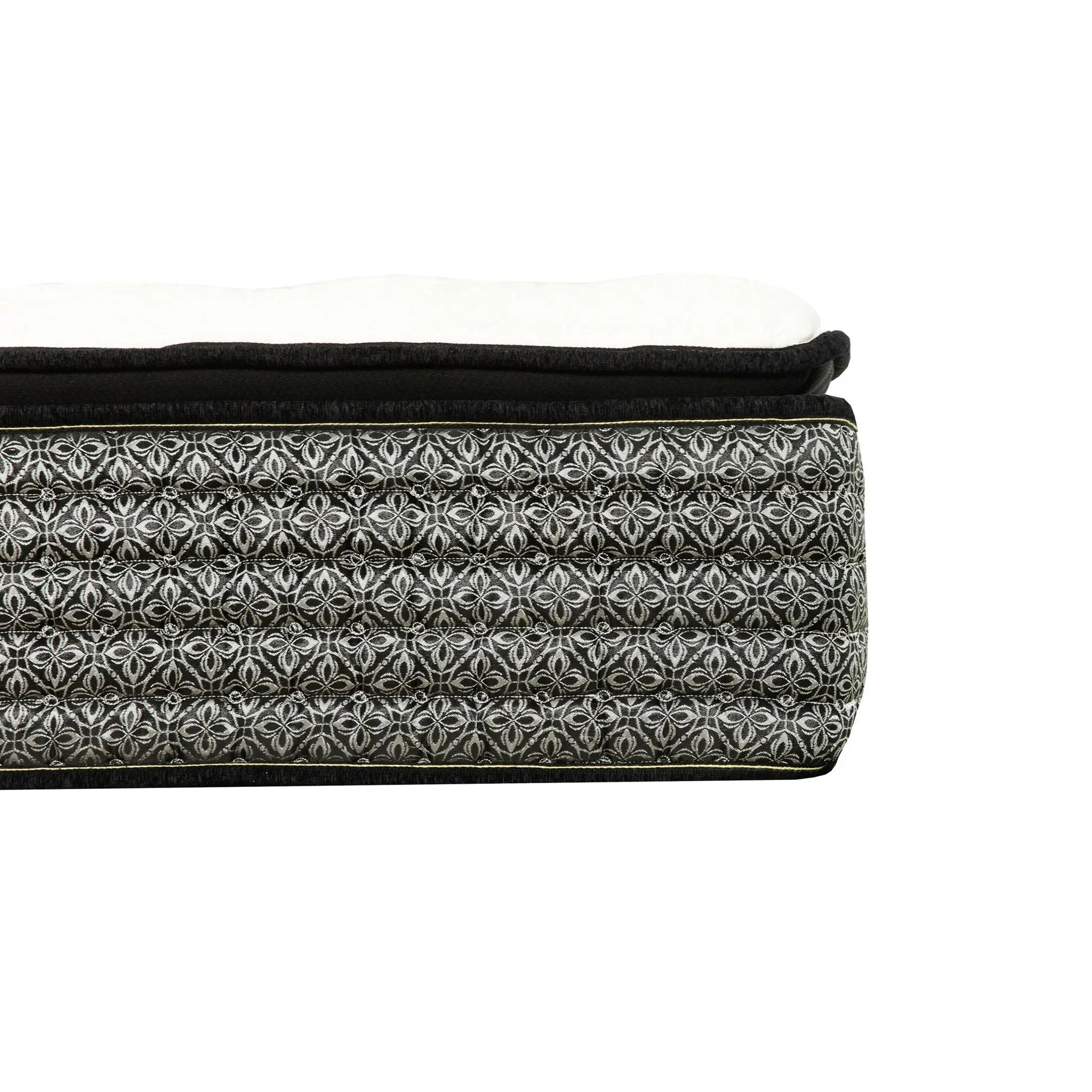 14" Premium Hybrid Mattress In A Box Plush Gel Memory Foam Top With Cooling Technology - Gray / White - Queen by Unique Piece Furniture