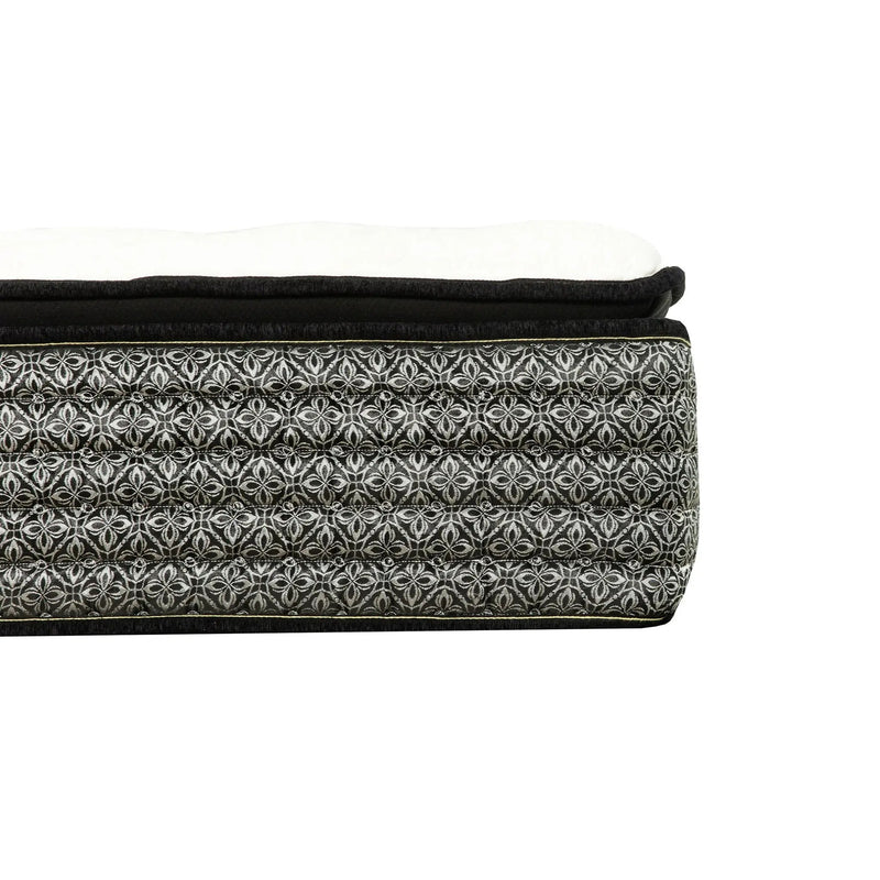 14" Premium Hybrid Mattress In A Box Plush Gel Memory Foam Top With Cooling Technology - Gray / White - Queen by HouseOfZazla