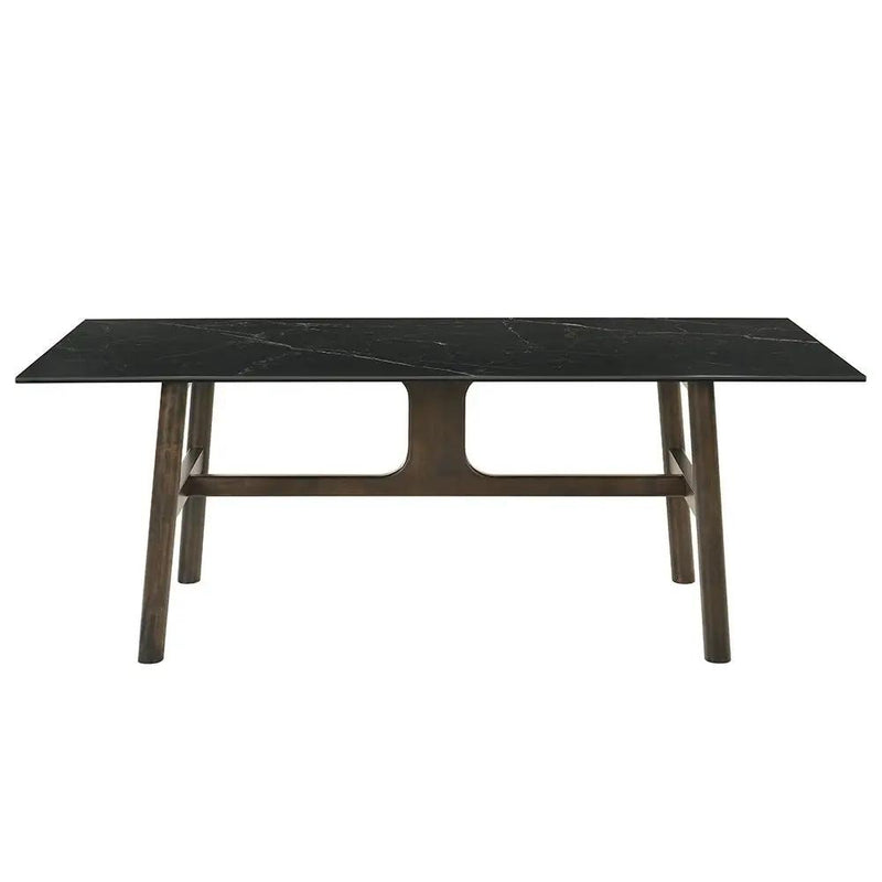 Destin - Dining Table - Sintered Stone & Walnut by Unique Piece Furniture