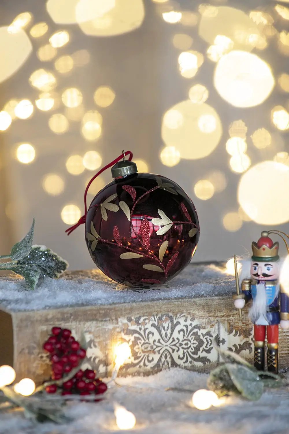 Christmas Ball Glass Decorative Hanging Ball Christmas Tree Ornaments, For Holiday Party Decorations by HouseOfZazla