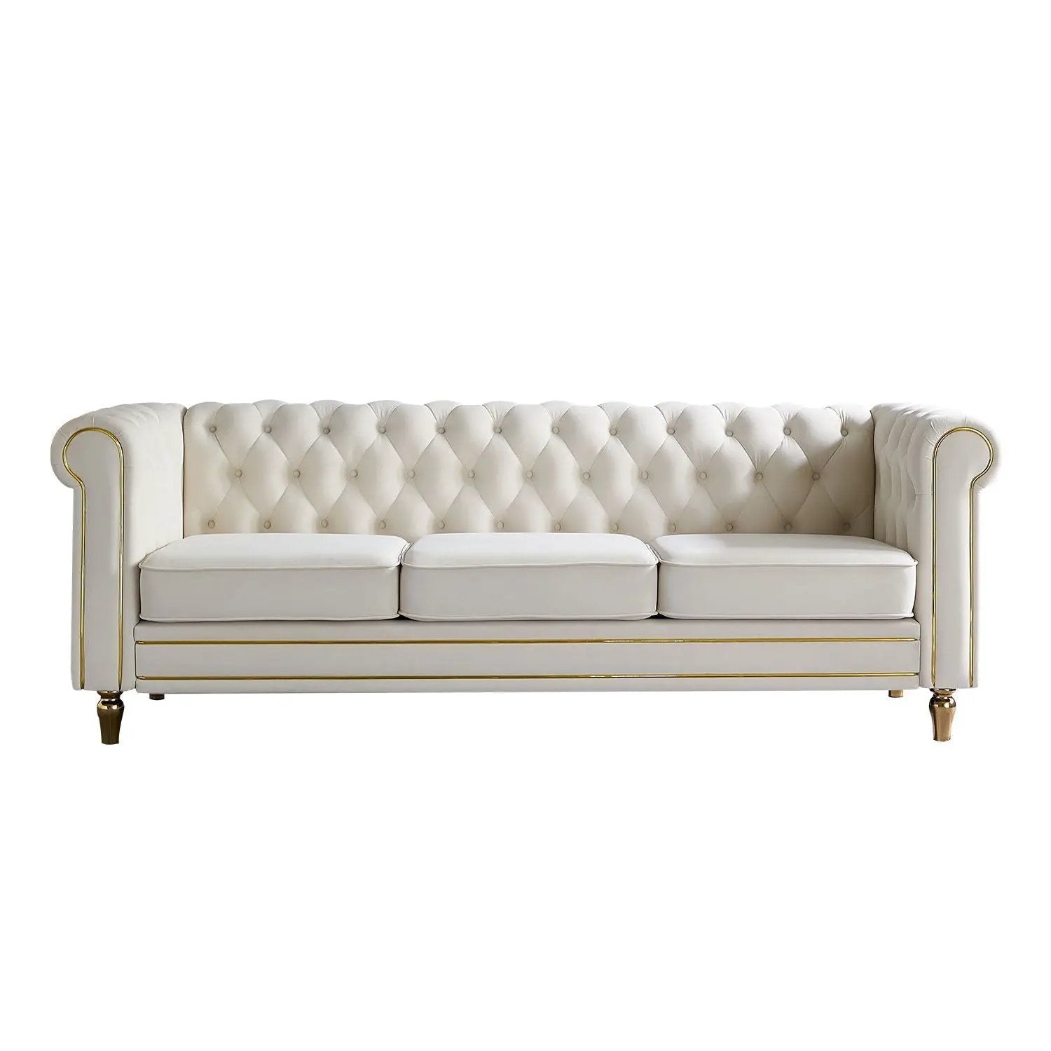 Chesterfield - Sofa 84.65" For Living Room by HouseOfZazla