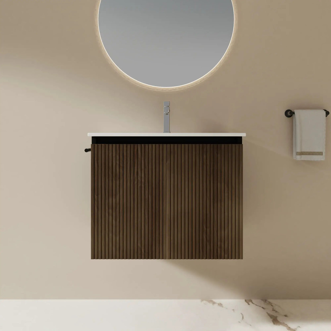 Floating Bathroom Vanity Combo, Towel Rack by HouseOfZazla