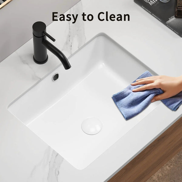Rectangular Undermount Bathroom Sink, photo 2 of 7