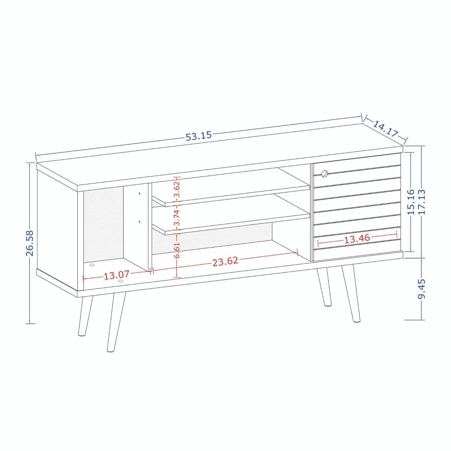 Liberty - Free Standing Design TV Stand by HouseOfZazla
