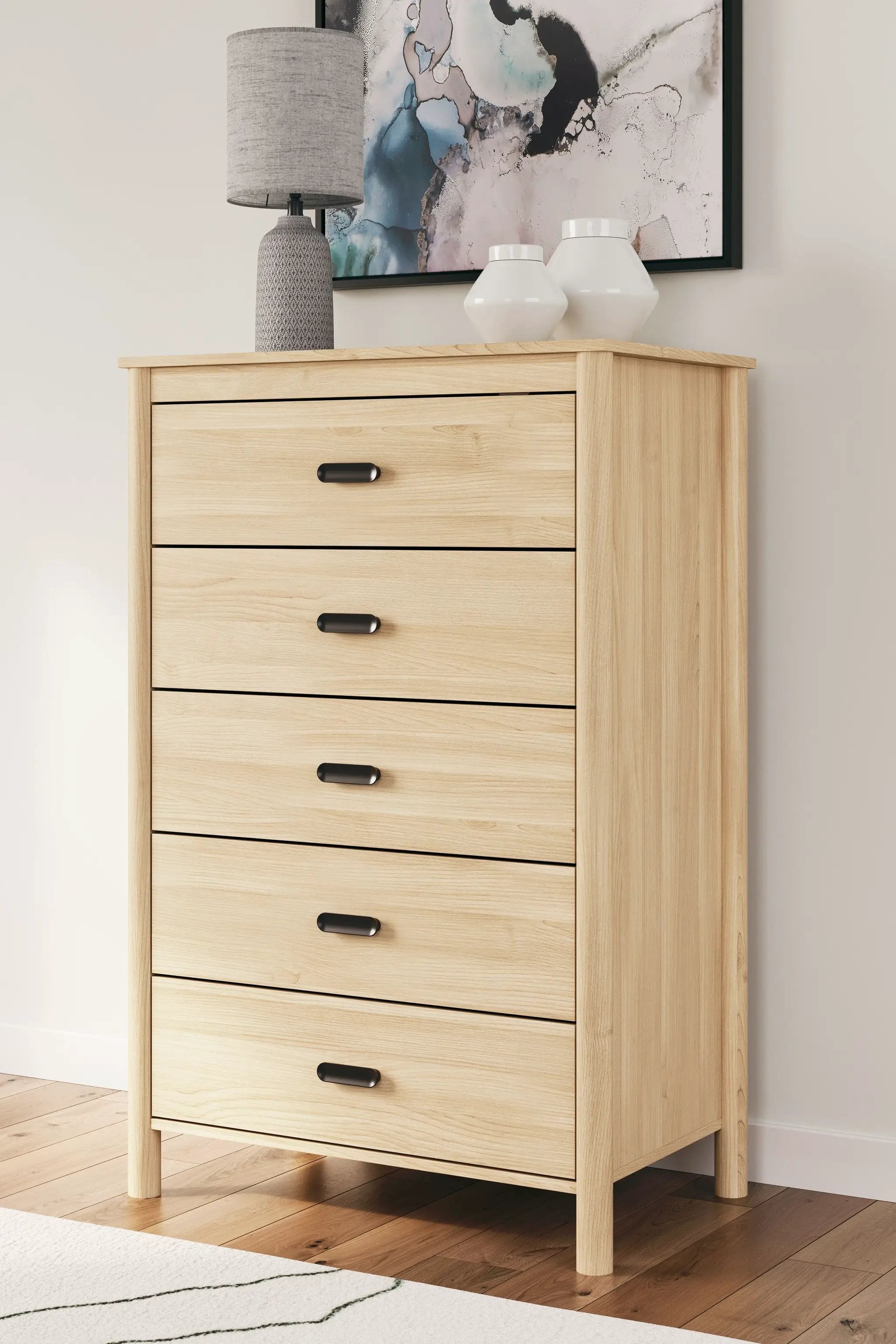 Cabinella - Five Drawer Chest - Tan by Unique Piece Furniture