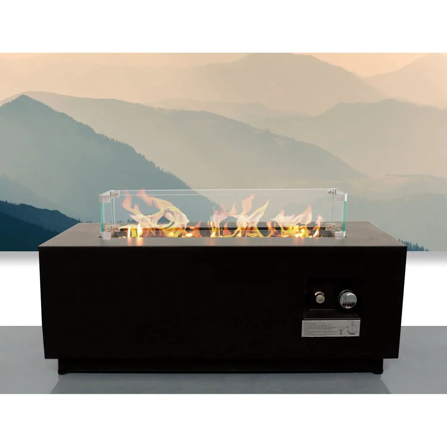 Outdoor Fire Pit Table With Lid, Fuel Versatility by HouseOfZazla