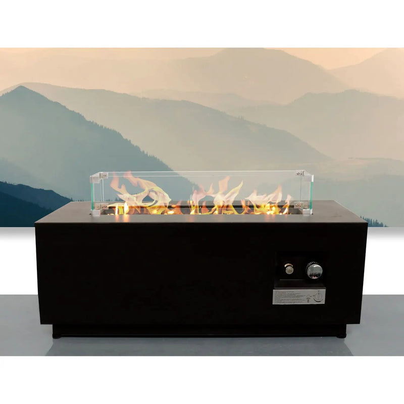 Outdoor Fire Pit Table With Lid, Fuel Versatility by HouseOfZazla