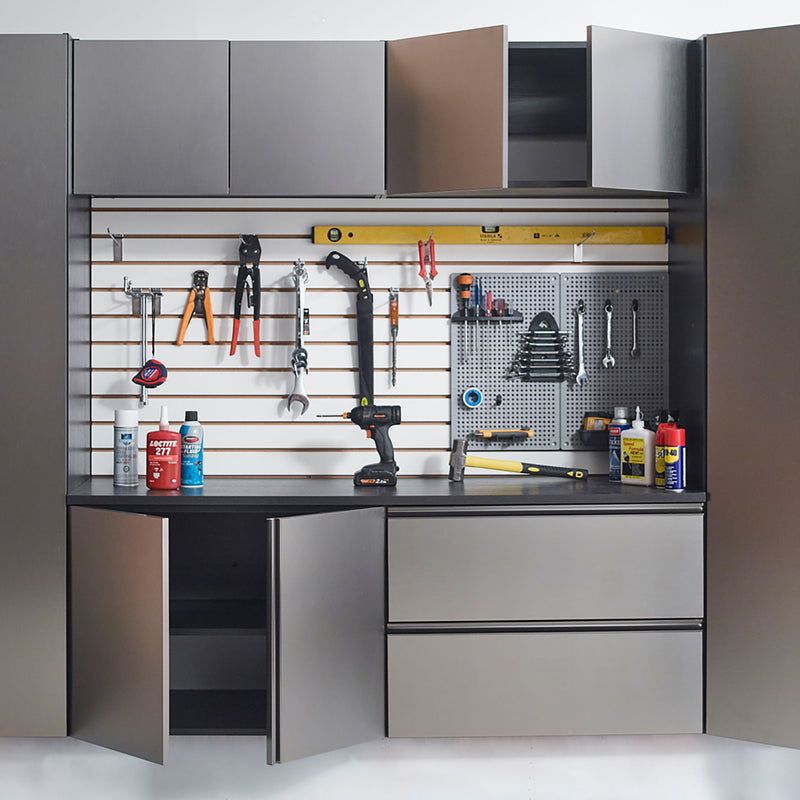Nova Series - Wall Mounted Garage Cabinet - Dark Gray by HouseOfZazla