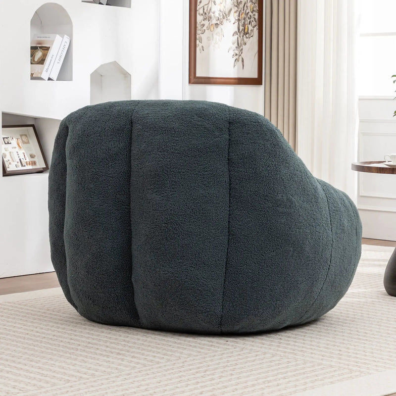 Comfy Bean Bag Chair With Memory Foam Filler, Tufted Soft by Unique Piece Furniture