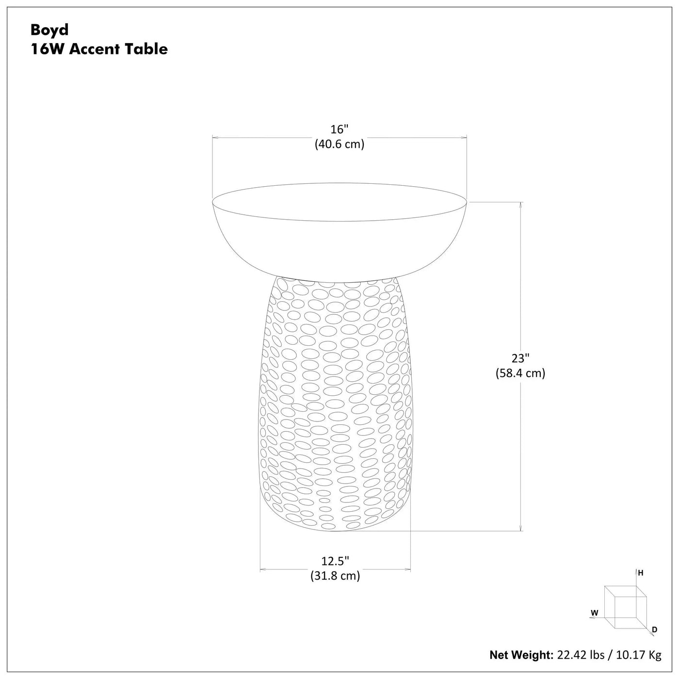 Boyd - Handcrafted Accent Table by HouseOfZazla