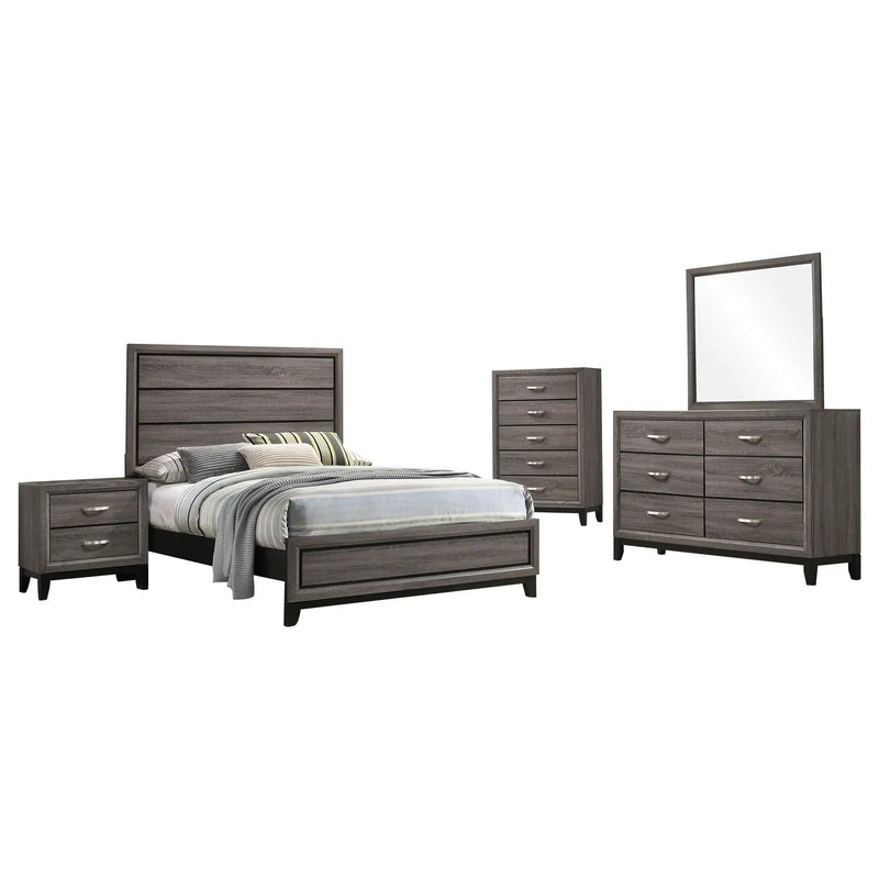Watson Five-piece Full Bedroom Set Grey Oak by Unique Piece Furniture
