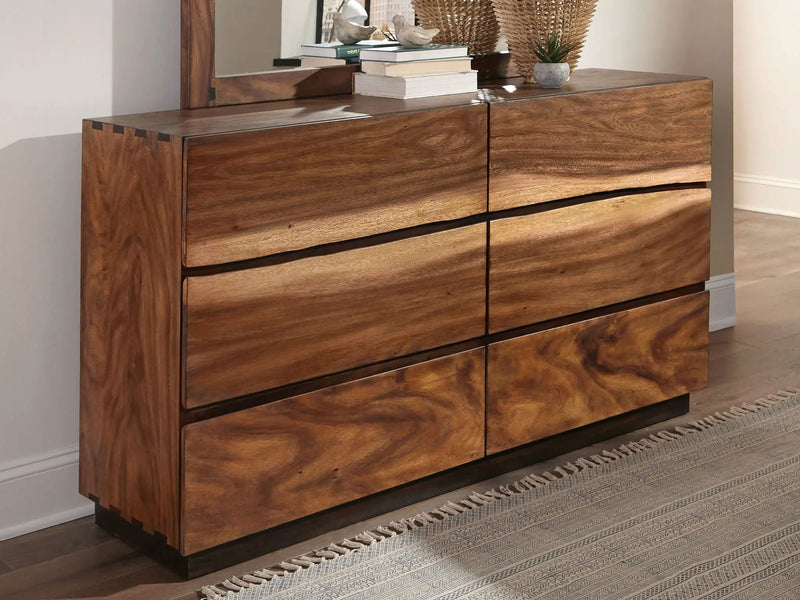 Winslow 6-drawer Dresser Smokey Walnut by Unique Piece Furniture